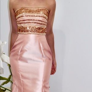 Blush prom dress